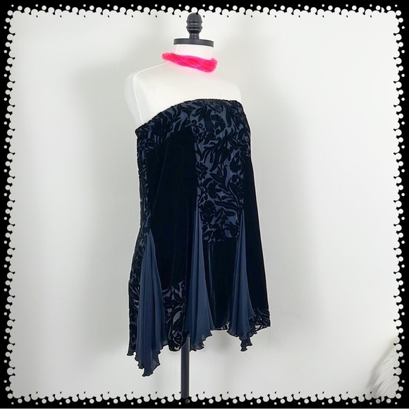 💕Beautiful Velvet Lace Patchwork Skirt💕 - Picture 10 of 11